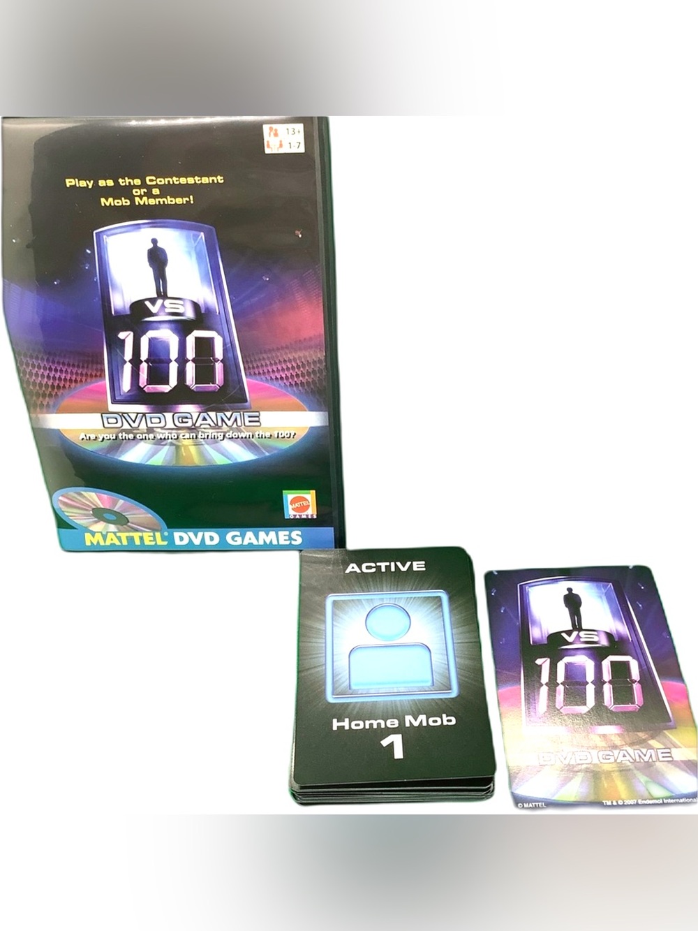 1 vs 100 DVD Game by Mattel Complete w Box Family Trivia Game